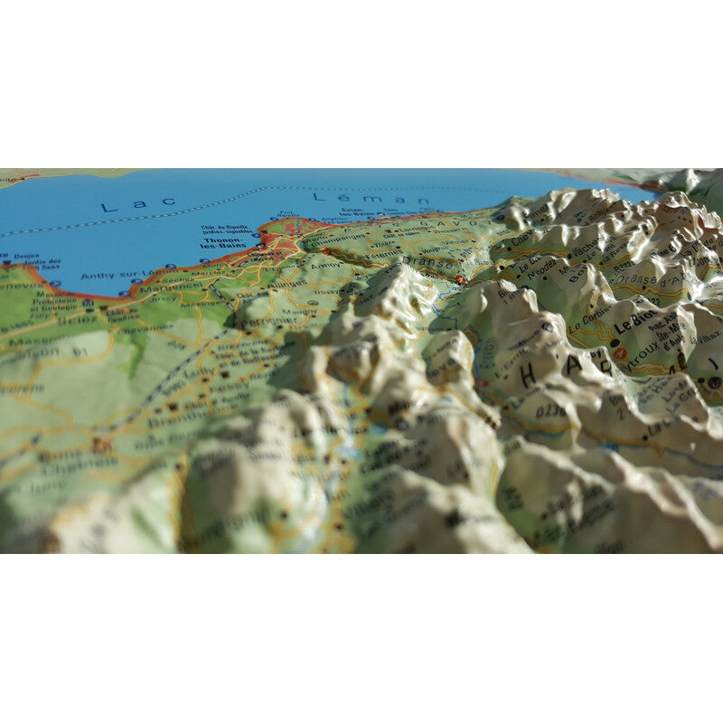 Carte régionale Haute Savoie Version été 3Dmap