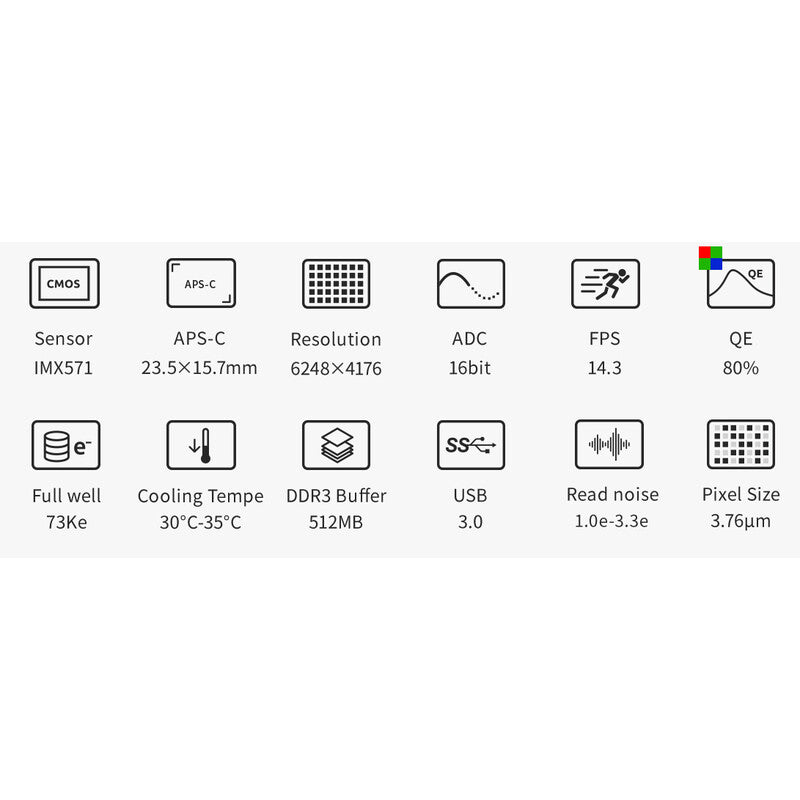 Caméra ASI 2600 MC Pro Color