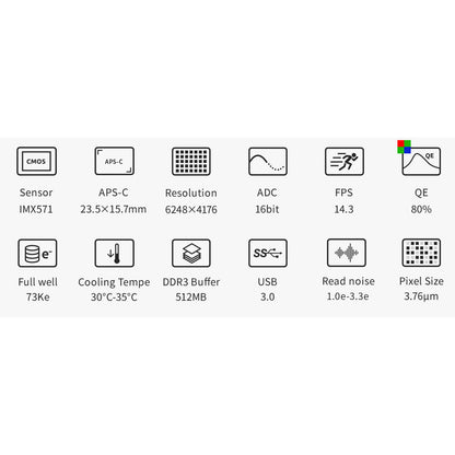 Caméra ASI 2600 MC Pro Color