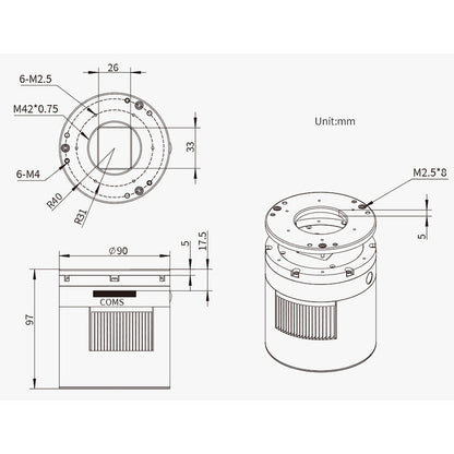 Caméra ASI 2600 MC Pro Color