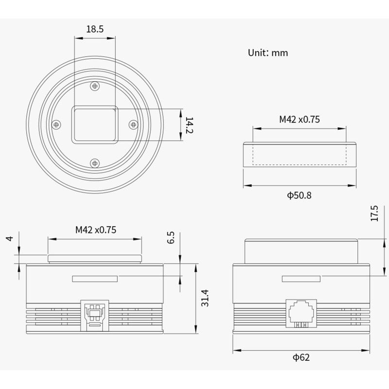 Caméra ASI 432 MM Mono