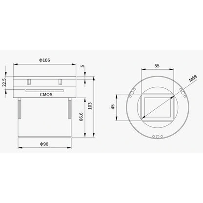 Caméra ASI 461 MM Pro Mono