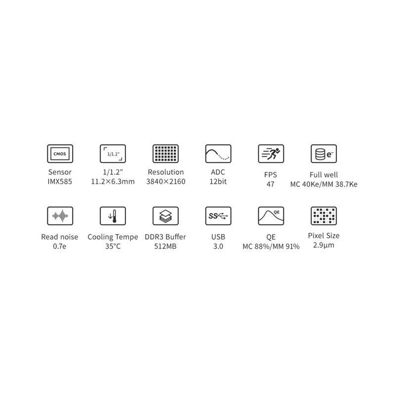 Caméra ASI 585 MM Pro Mono