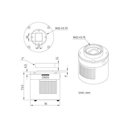 Caméra ASI 585 MM Pro Mono