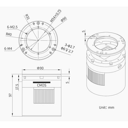 Caméra ASI 6200 MM Pro Mono