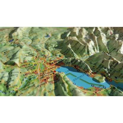 Carte régionale Haute Savoie Version été 3Dmap