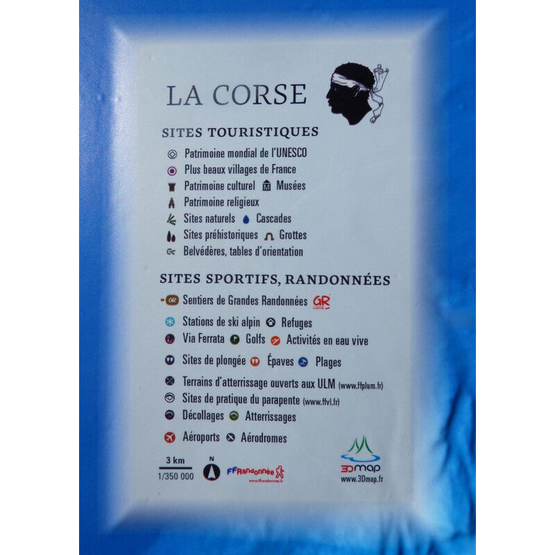 Carte régionale La Corse