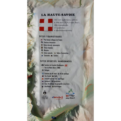 Carte régionale La Haute Savoie