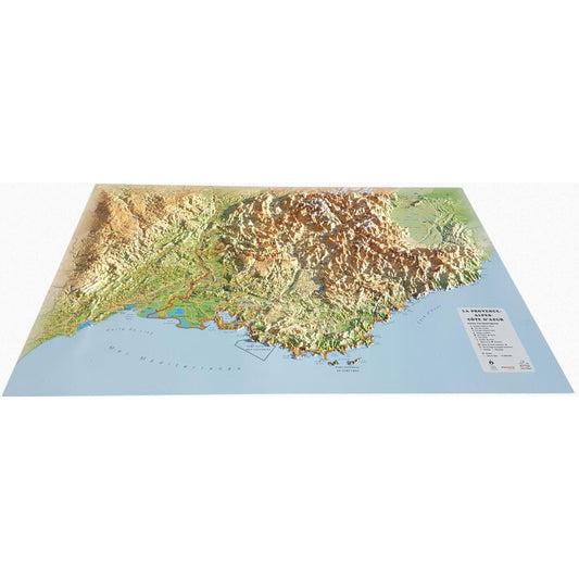 Carte régionale La Provence-Alpes-Cotes d'Azur