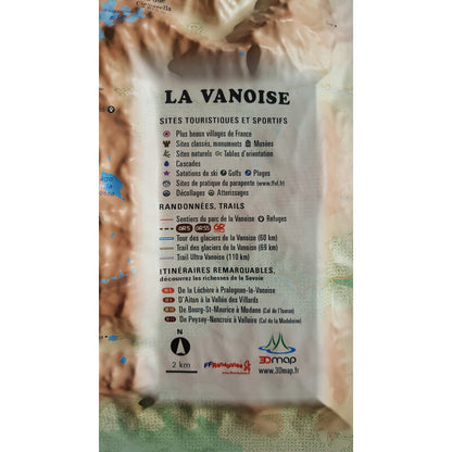 Carte régionale La Vanoise