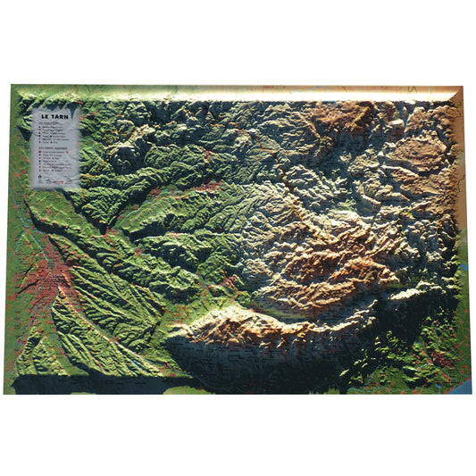 Carte régionale Le Tarn (61 cm x 41 cm)
