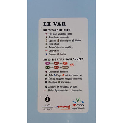 Carte régionale Le Var