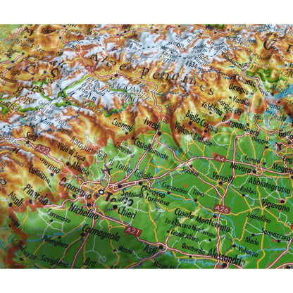 Carte régionale Massif de L'Arc Alpin