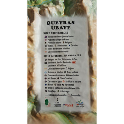 Carte régionale Queyras-Ubaye