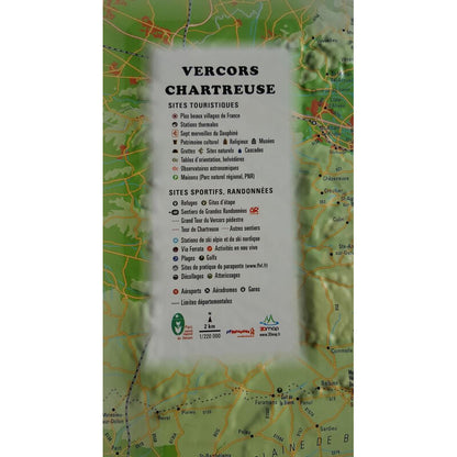 Carte régionale Vercors-Chartreuse