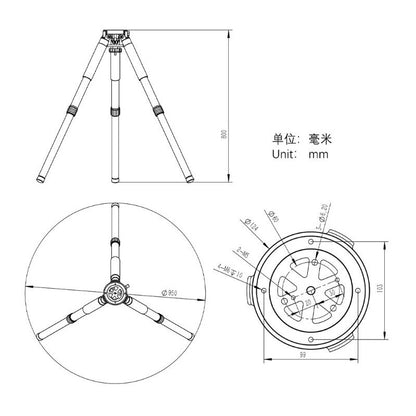 Trépied TC40 pour AM5 / AM3