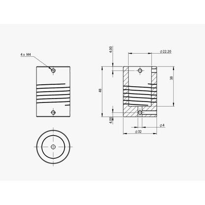 Adaptateur pour système de mise au point motorisée EAF sur Celestron C11 & C14