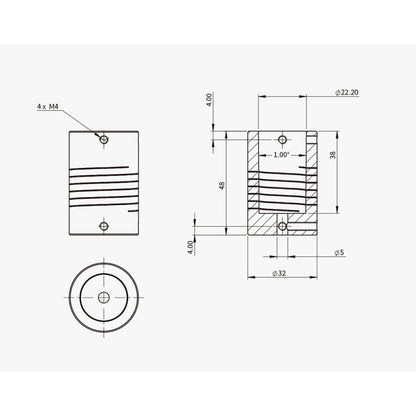 Adaptateur pour système de mise au point motorisée EAF sur Celestron C11 & C14