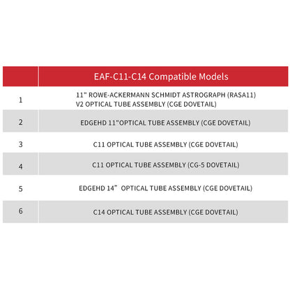 Adaptateur pour système de mise au point motorisée EAF sur Celestron C11 & C14