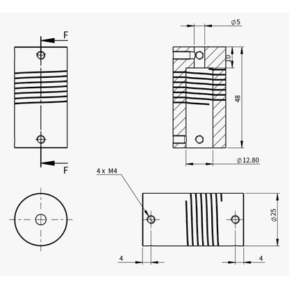 Adaptateur pour système de mise au point motorisée EAF sur Celestron C8 & C9.25