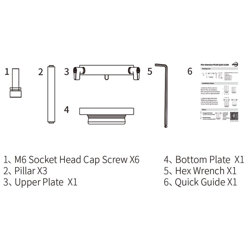 Extension de colonne PE160 pour AM5 / AM3